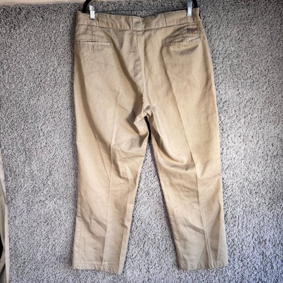 Men’s Dickies 874 Original Fit Work Pants Khaki 38x30 - Picture 9 of 14
